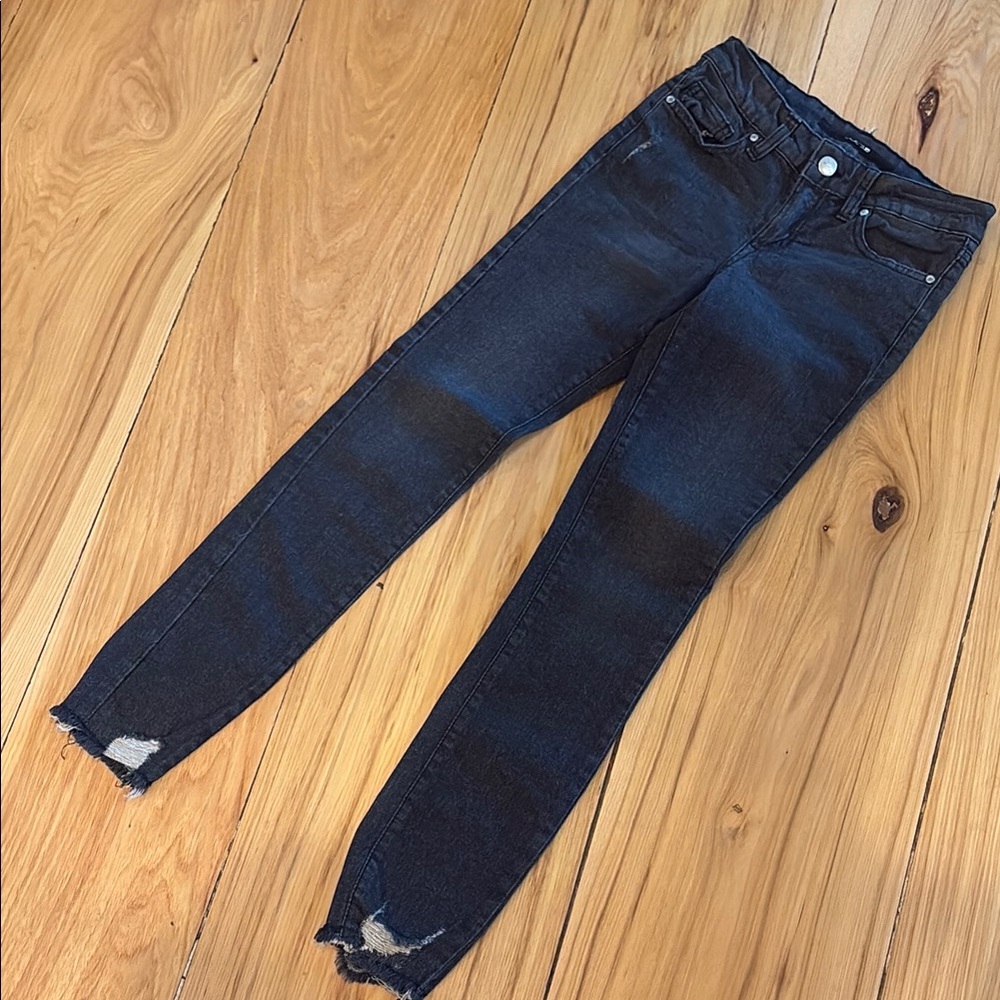 Joe’s Jeans girls Distressed Black Jeans. New